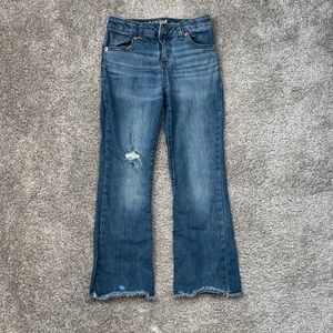 Cat & Jack Distressed Flare Jeans - Blue